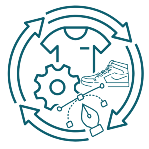 illustration du concept de conception de produit pour l'économie circulaire